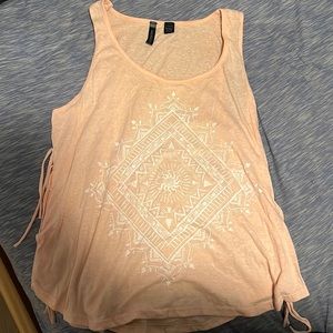 pastel pink tank top by Full Tilt
